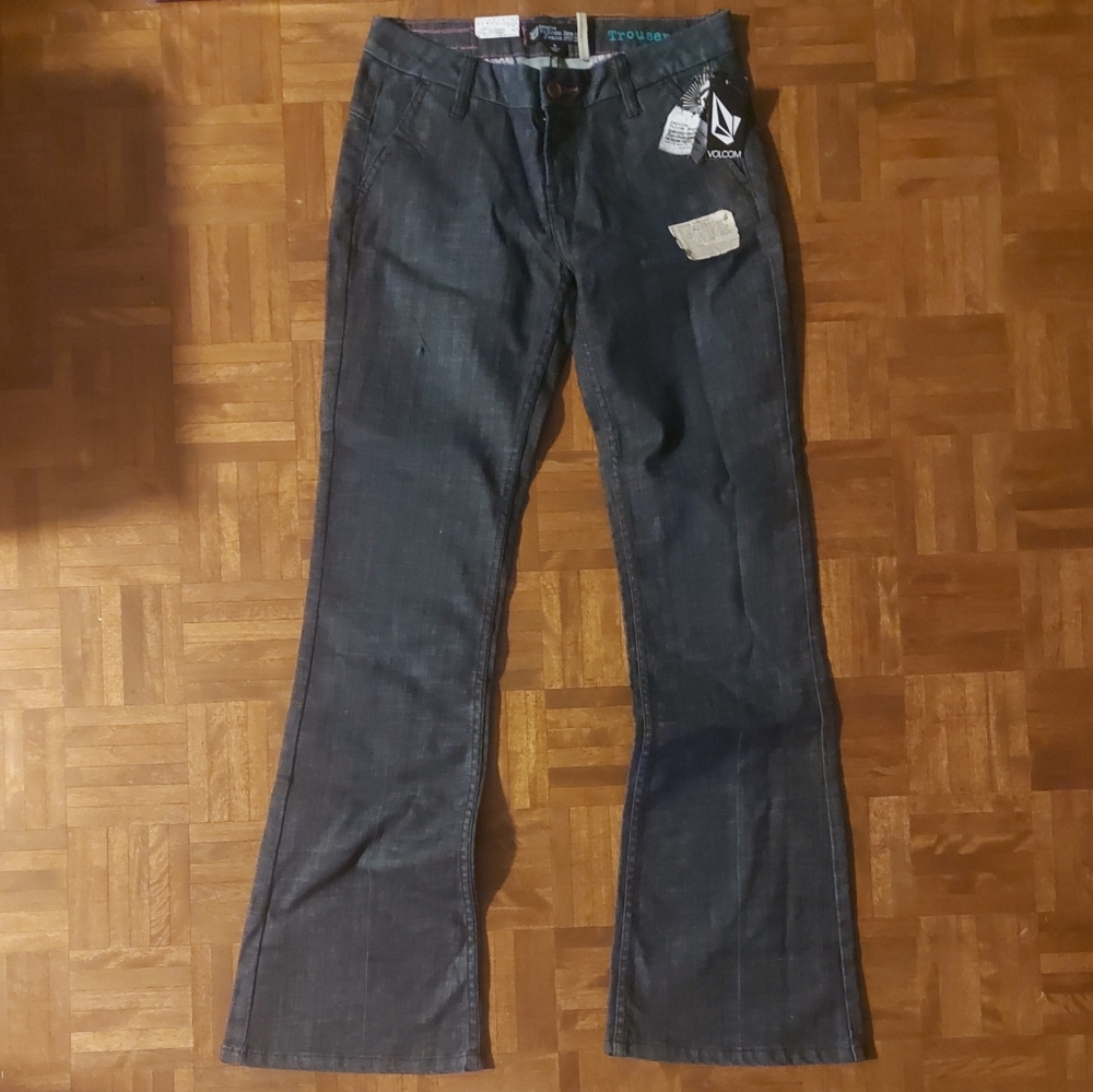 BRAND NEW W/TAGS Women's Volcom Dark Denim Jeans Trouser Dresden Size 5